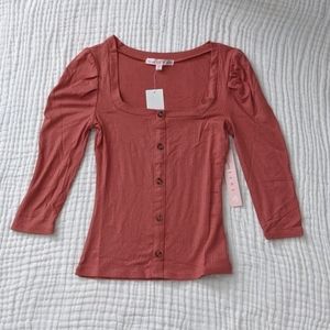 Crave Fame puff-sleeve Top